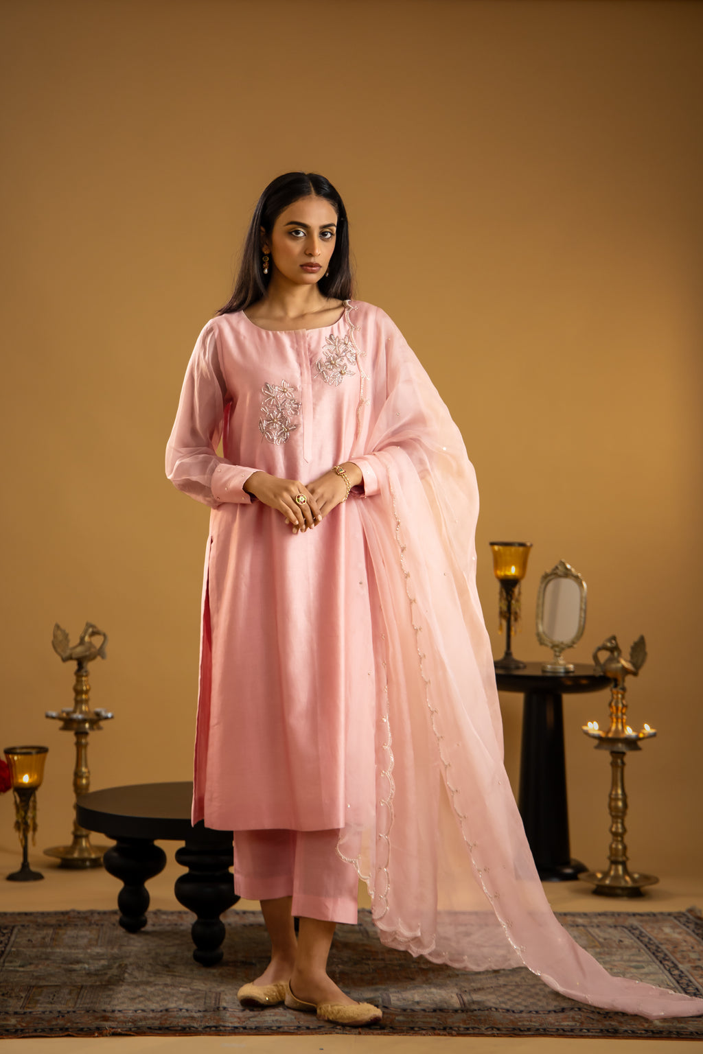Rosé Aura Kurta Set