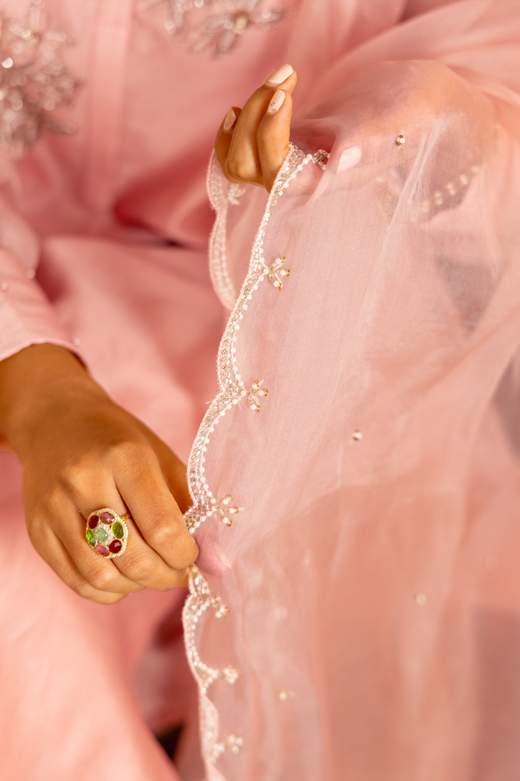 Rosé Aura Kurta Set