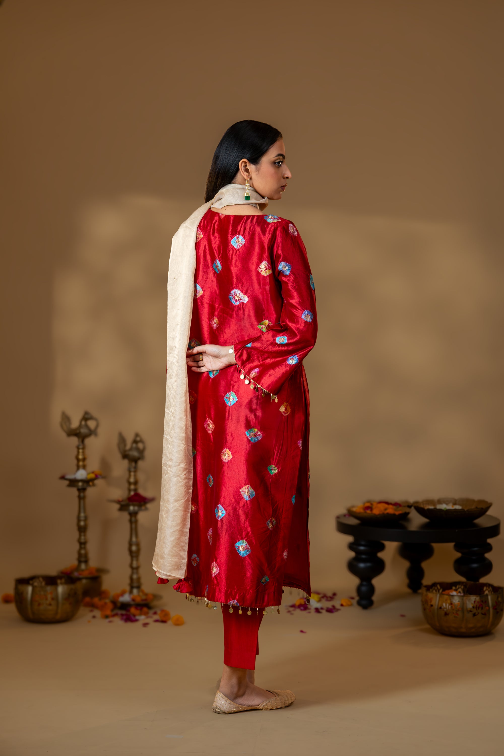 Gulnaar Bandhani Suit