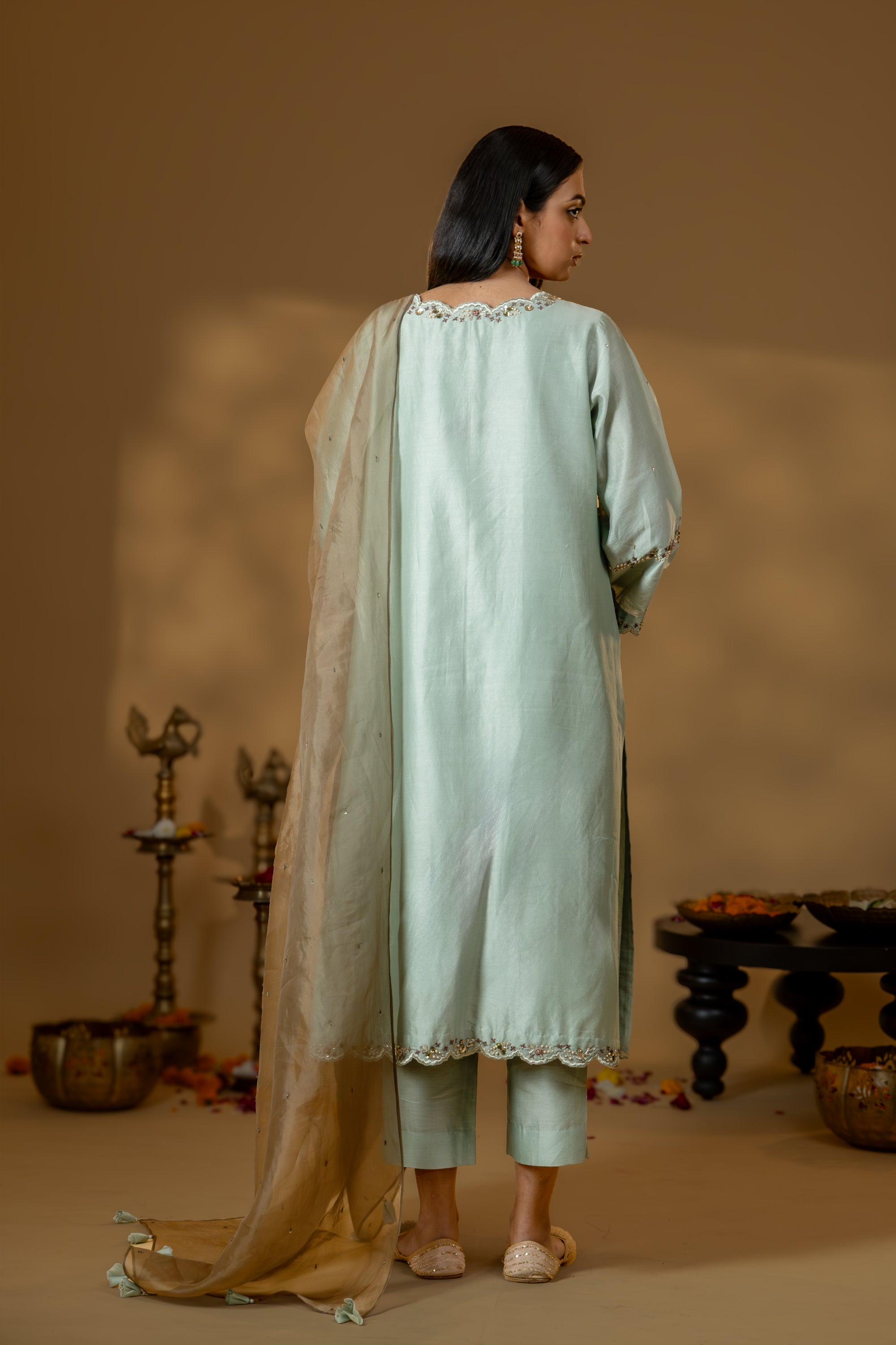 Sage Noor Kurta Set