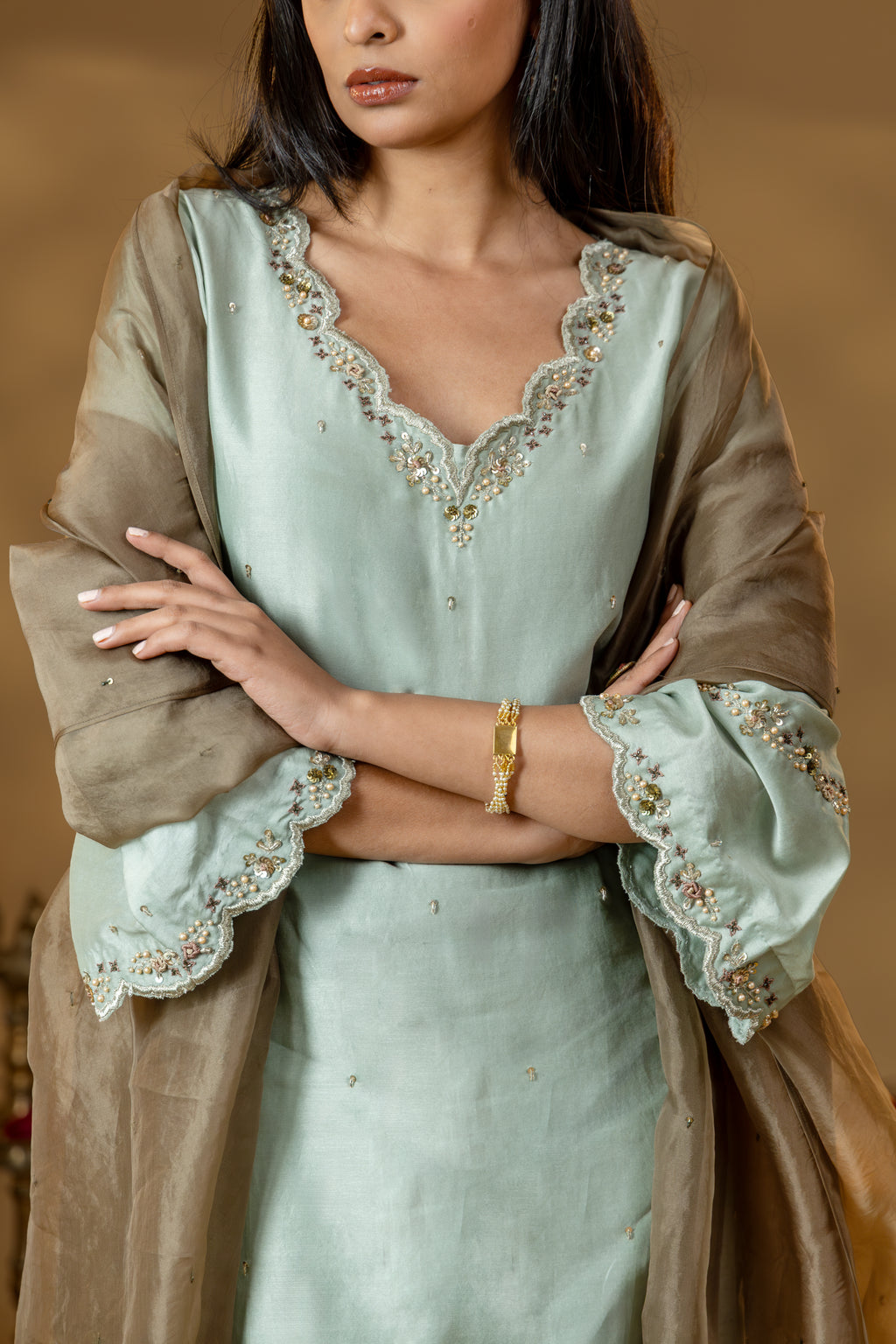 Sage Noor Kurta Set