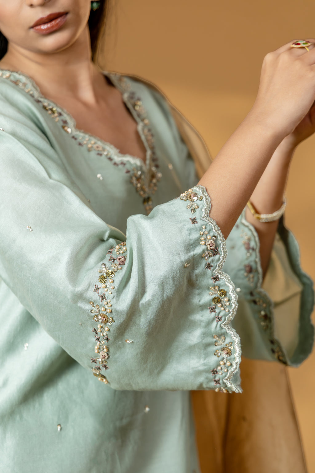 Sage Noor Kurta Set