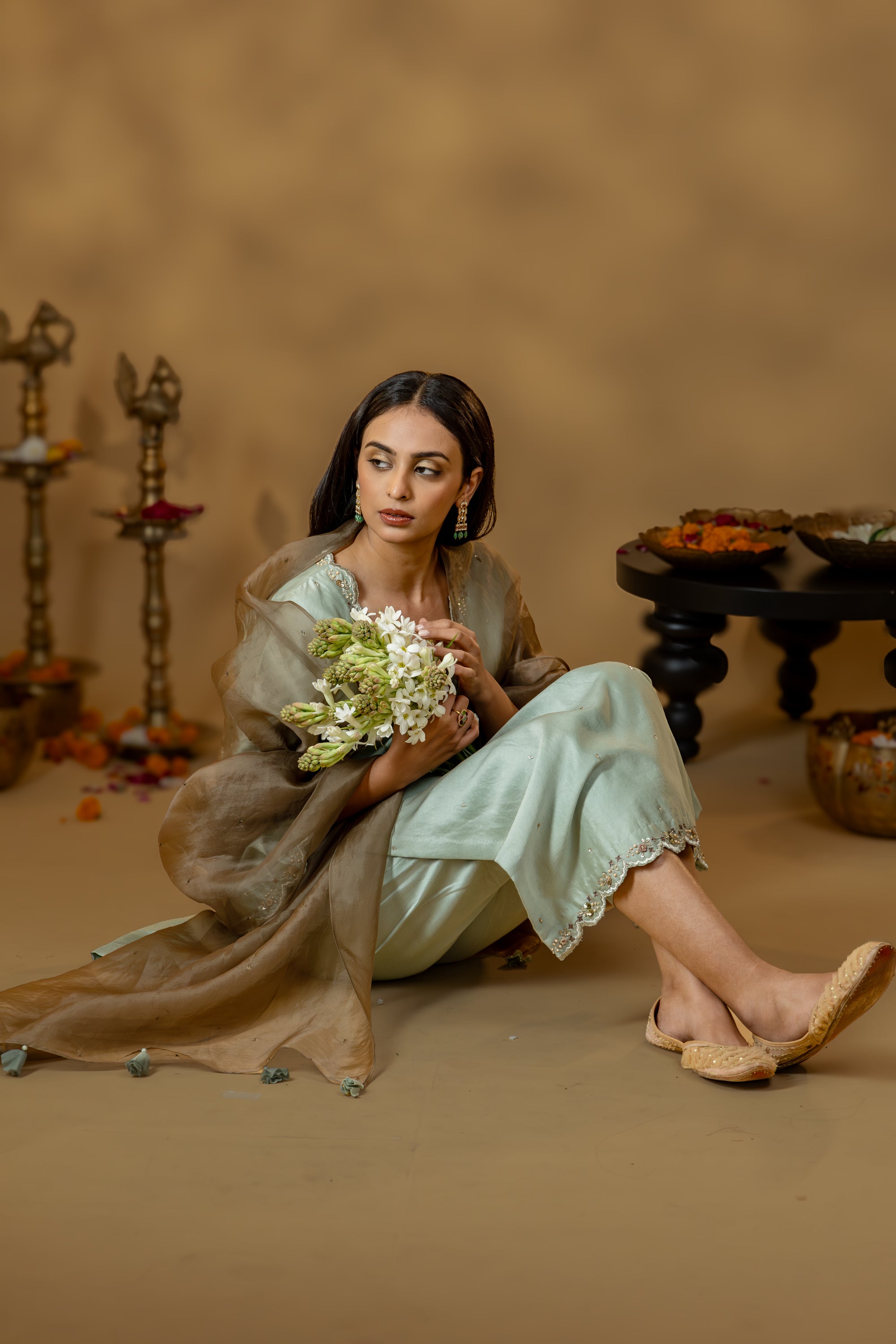 Sage Noor Kurta Set