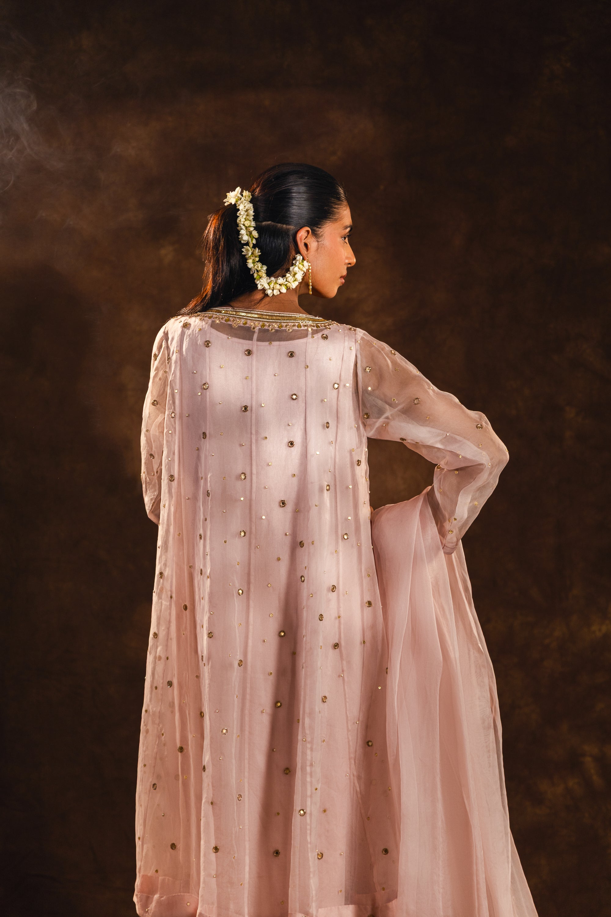 Onion Pink Organza Set