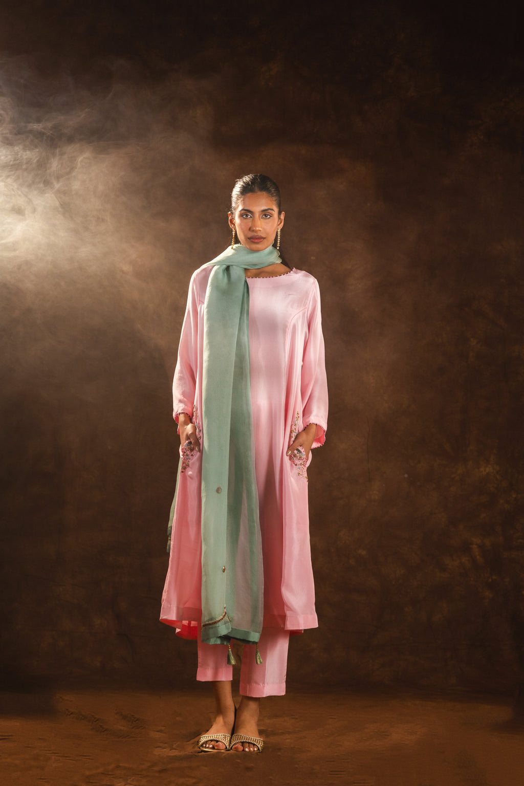 Blush Mint Silk Set