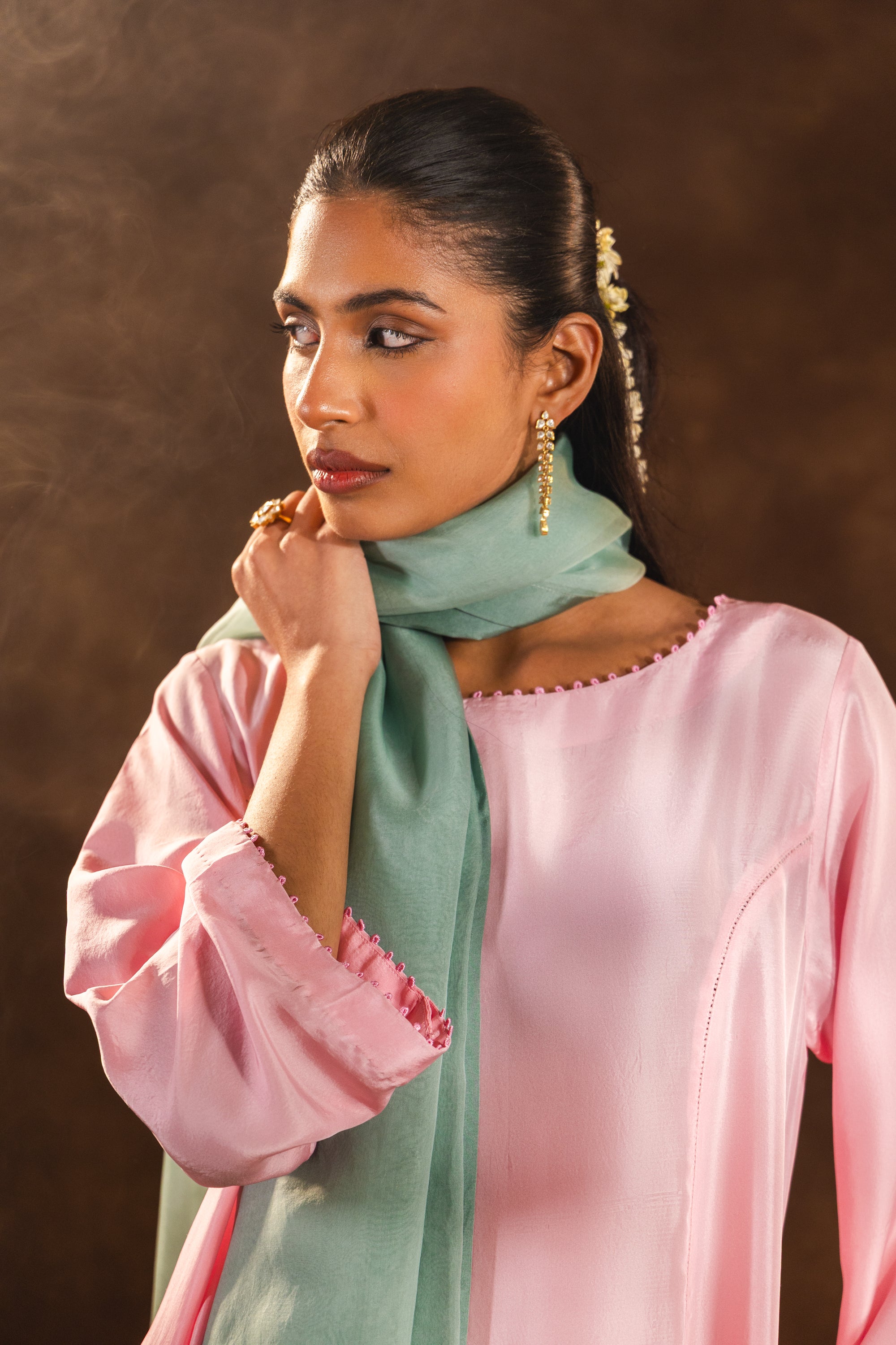 Blush Mint Silk Set