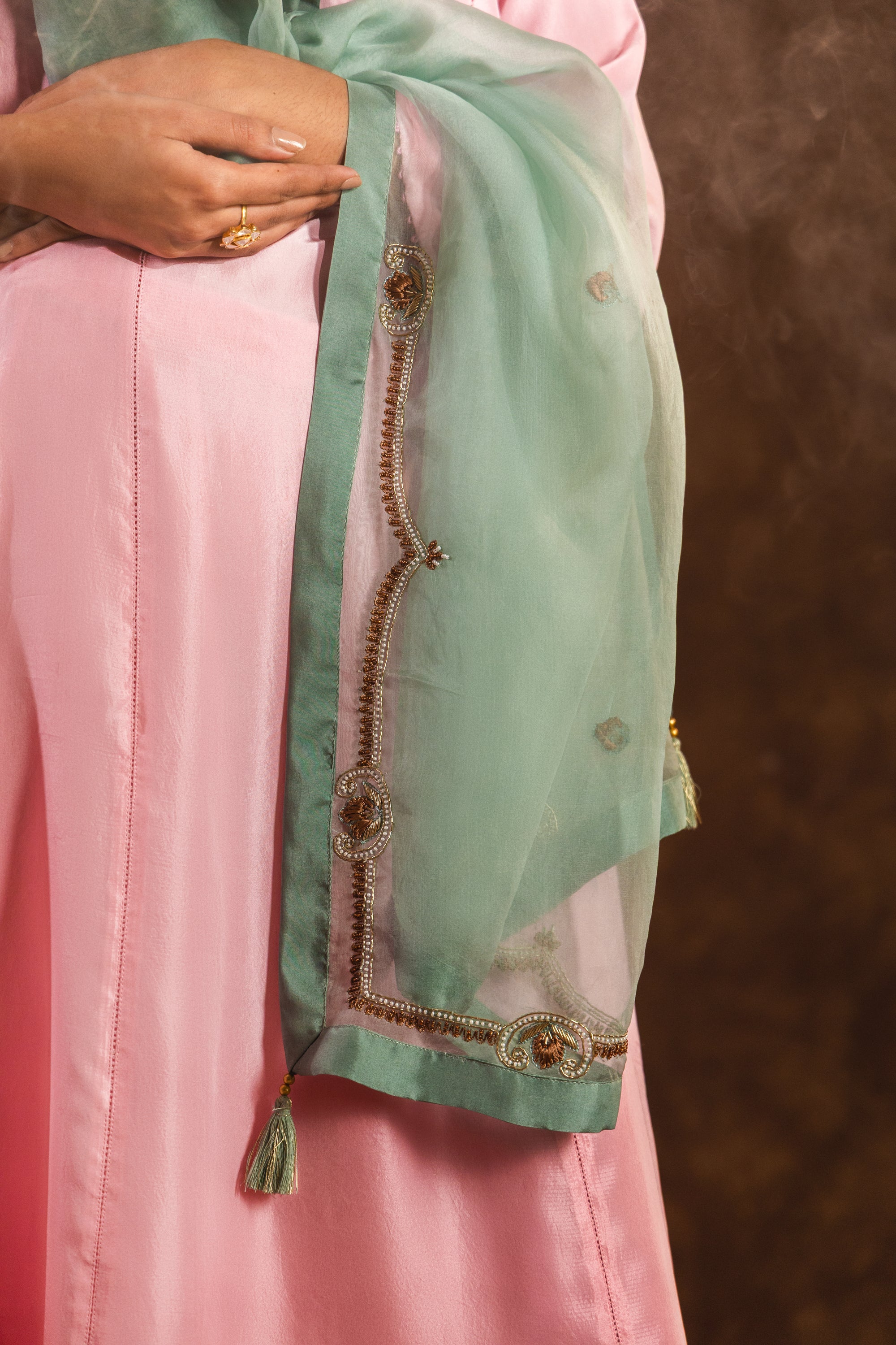 Blush Mint Silk Set