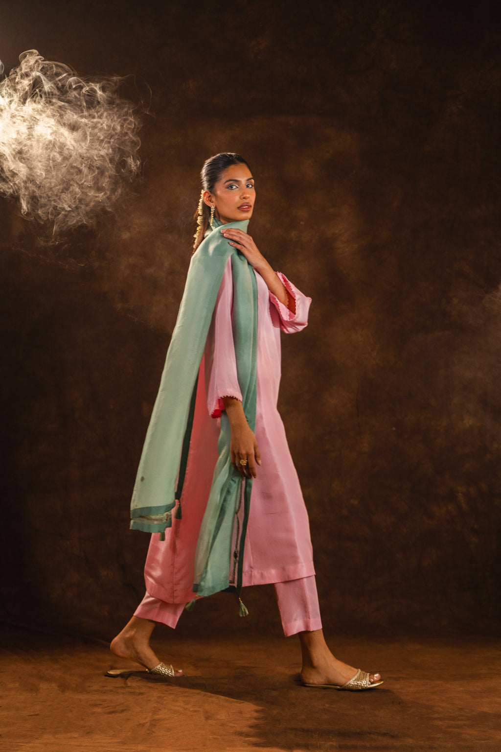 Blush Mint Silk Set