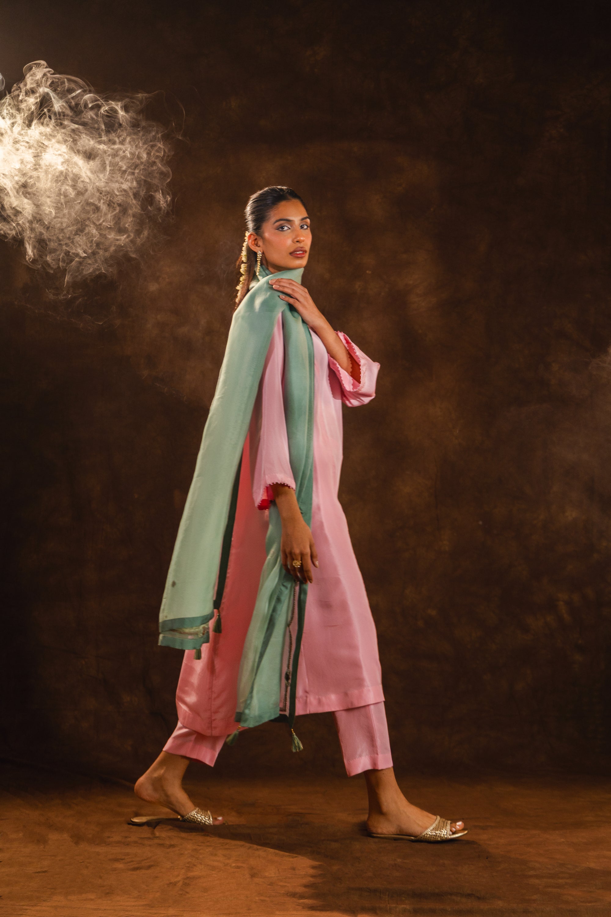 Blush Mint Silk Set