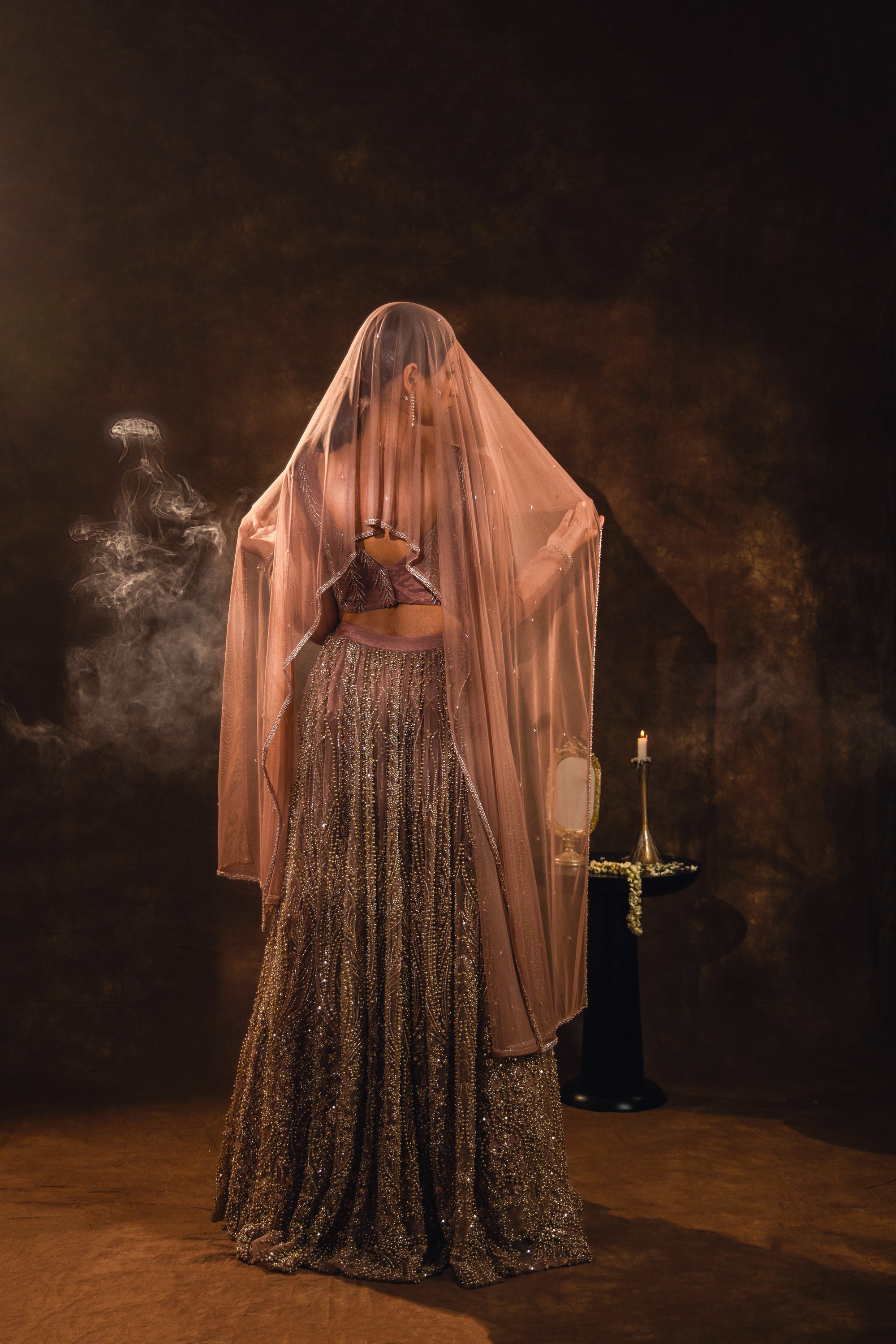 Dusty Rose Lehenga