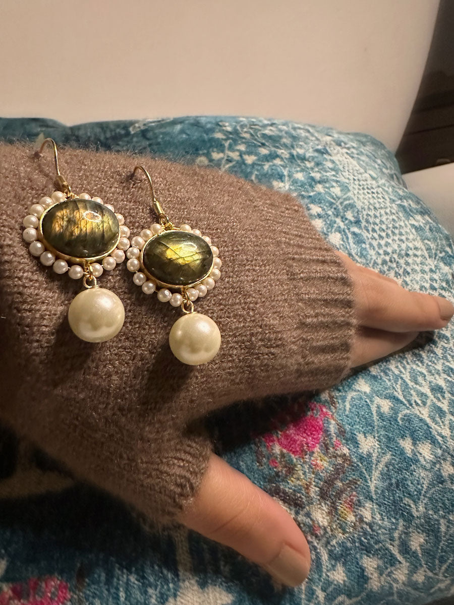 Olive Bloom Earrings