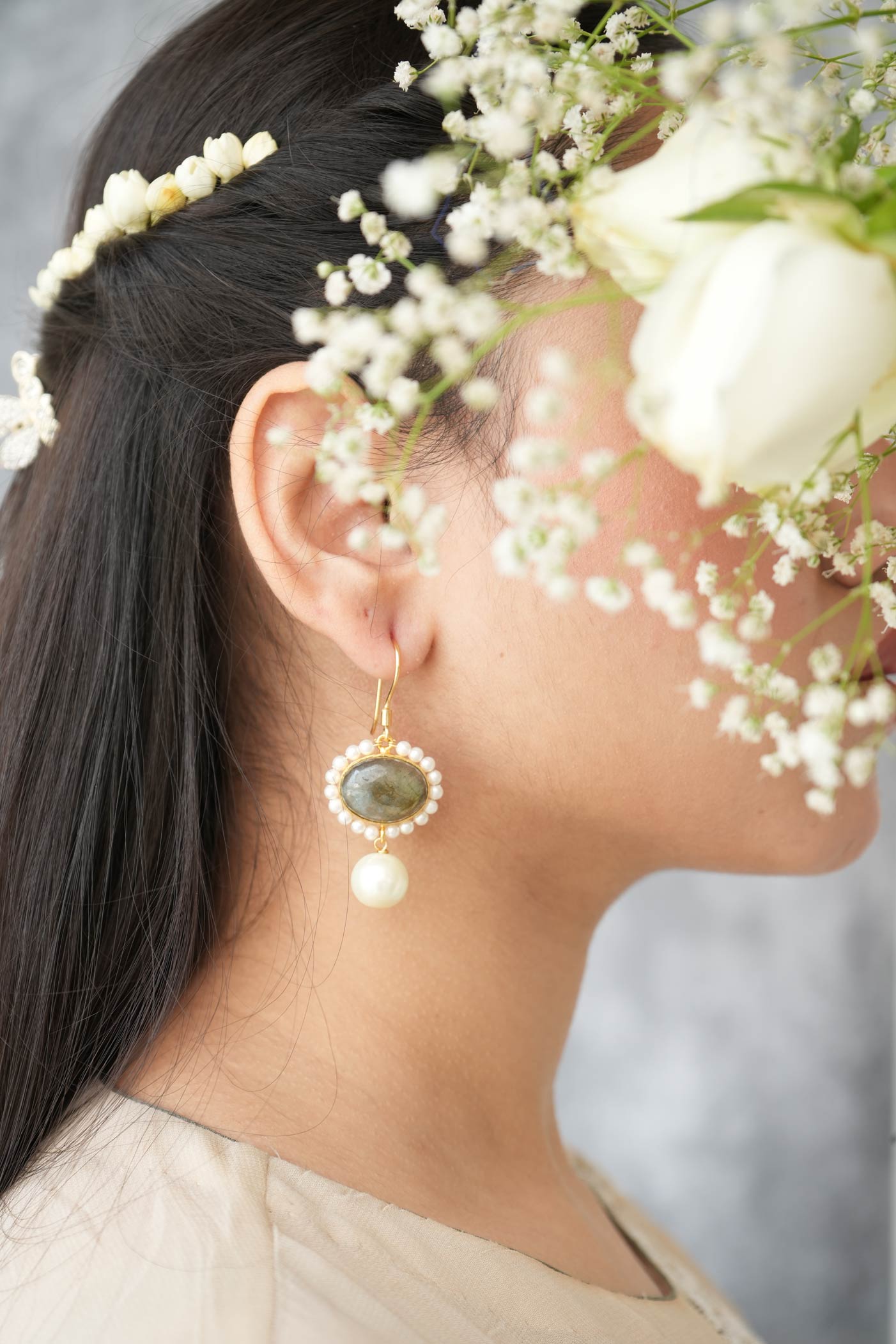 Olive Bloom Earrings