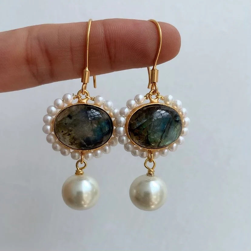 Olive Bloom Earrings